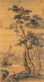 Lang ciervo brillante en otoño chino antiguo